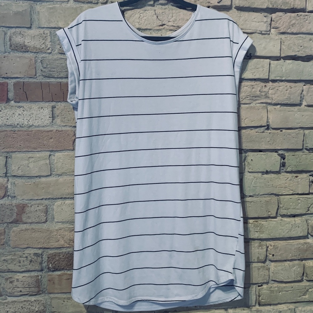 Striped loose t-shirt dress